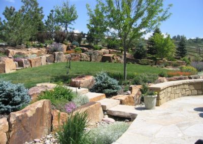 Quarry stones used in landscaping